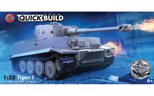 Maquette militaire : Quickbuild Char Tiger I - Airfix J6041