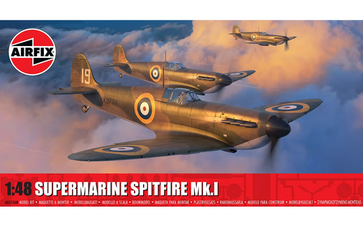 Maquette d'avion militaire : Supermarine Spitfire Mk.I 1/48 - Airfix 05126B