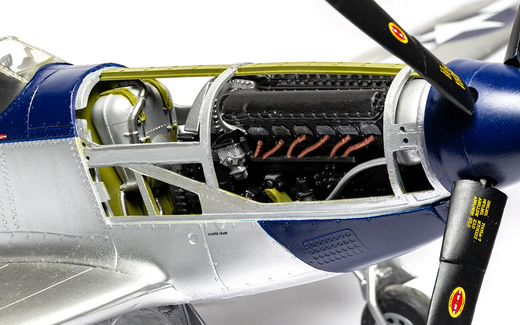 Maquette d'avion militaire : North American P-51D Mustang - 1/24 - Airfix 14001V