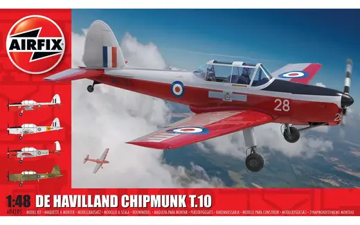 Maquette d'avion d'entrainement : De Havilland Chipmunk T.10 1/48 - Airfix 04105