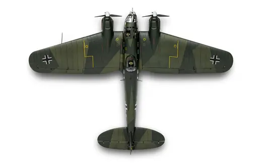 Maquette de bombardier allemand  : Heinkel He111 H-6 in 1:72 - Airfix A07007C