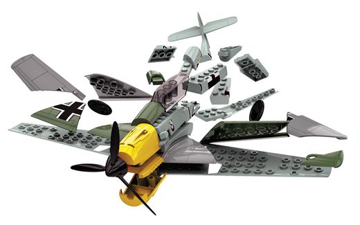 Quick Build - Maquette avion militaire : Messerschmitt Bf109e - Airfix J6001