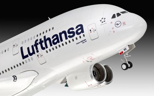 Maquette avion civil : Airbus A380-800 Lufthansa Nelle Livrée - 1:144 - Revell 3872 03872