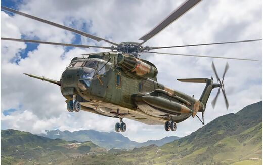 Maquette d'un chasseur militaire : HH-53C Super Jolly Green Giant 1/72 - Italeri 91035