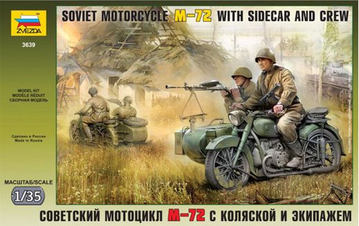 Maquette moto soviètique : M-72 - 1/35 - Zvezda 3639