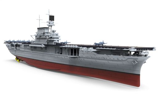 Maquette de bateau : U.S. Navy Aircraft Carrier U.S.S. Enterprise (CV-6) - 1/700 - Meng PS-005