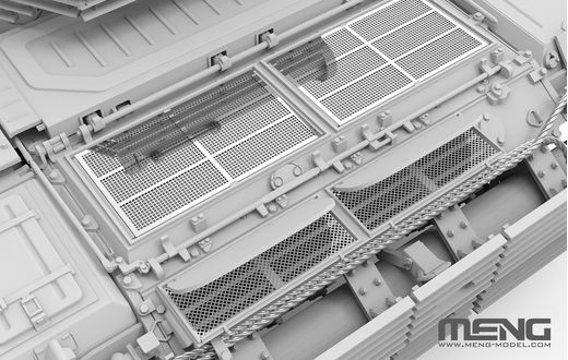 Maquette militaire russe : T-72B3M w/ KMT-8 Système de déminage 1/35 - Meng TS-053