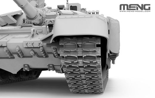 Maquette militaire russe : T-72B3M w/ KMT-8 Système de déminage 1/35 - Meng TS-053