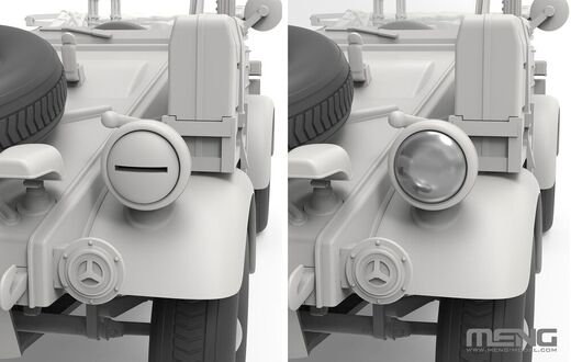 Maquette véhicule allemand : Pkw.K1 Type 82 Kubelwagen Nord africa 1/35 - Meng VS-015