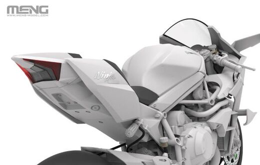 Maquette moto : Kawasaki Ninja H2R 2018 au 1/9 non peinte - Meng MT-011