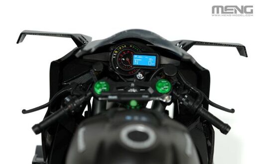 Maquette moto :  Kawasaki Ninja H2R 2018 Pré peinte au 1/9 - Meng MT-011S