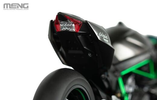 Maquette moto :  Kawasaki Ninja H2R 2018 Pré peinte au 1/9 - Meng MT-011S