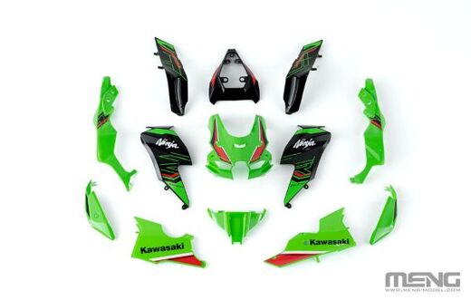 Maquette moto : Kawasaki Ninja ZX-10R KRT Edition Pré peinte au 1/9 - Meng MT-007T