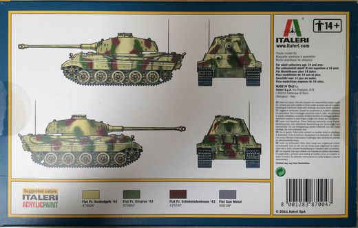 Char Sd. KFz. 182 King Tiger 1:72 - Italeri 7004