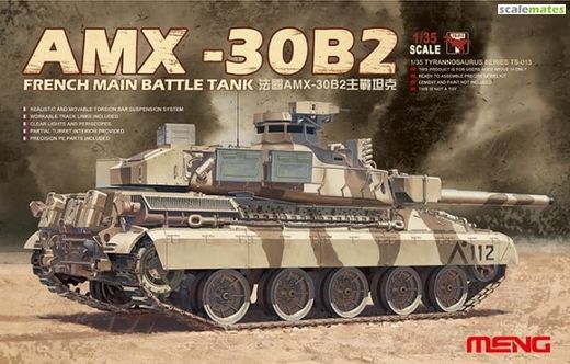 Maquette blindé : Char français AMX-30B2 - 1:35 - Meng TS013