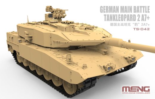 Maquette de tank : Tank Leopard 2 A7+ - 1:35 - MENG TS042