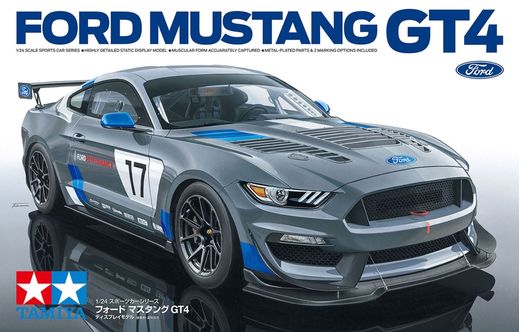 Maquette voiture de sport : Ford Mustang Gt4 - 1:24 - Tamiya 24354 - france-maquette.fr