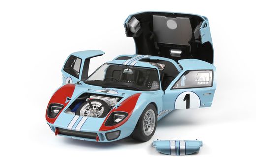 Maquette voiture : "Ford GT40 Mk.II 66 (Pre colored Edition) - 1:12 - Meng RS001 RS-001