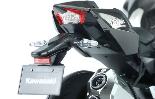 Maquette moto : Kawasaki Ninja H2 (Pre-colored Edition) - 1:9 - Meng MT002s MT-002s