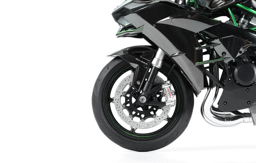 Maquette moto : Kawasaki Ninja H2 (Pre-colored Edition) - 1:9 - Meng MT002s MT-002s