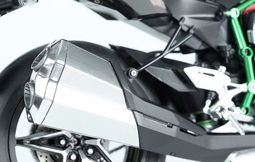 Maquette moto : Kawasaki Ninja H2 (Pre-colored Edition) - 1:9 - Meng MT002s MT-002s