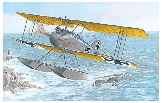 Maquette avion militaire : Albatros W.IV (tardif) 1/72 - Roden 034