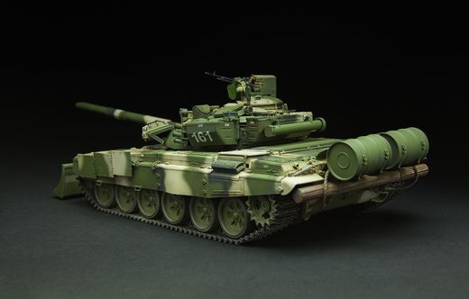 Maquette char de combat russe principal : T-90 avec Tank Dozer TBS-86 - 1/35 - Meng TS014