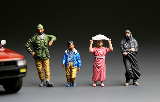 Figurines haute qualité : Habitants du Moyen-Orient 1/35 - Meng HS001