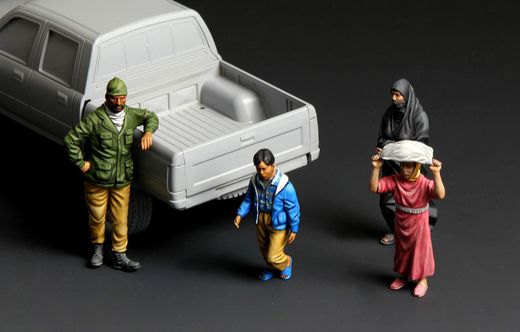 Figurines haute qualité : Habitants du Moyen-Orient 1/35 - Meng HS001