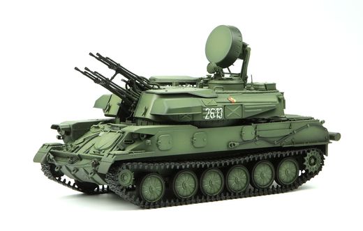 Maquette de blindé : Canon anti-aérien automoteur russe ZSU-23-4 Shilka 1/35 - Meng TS023