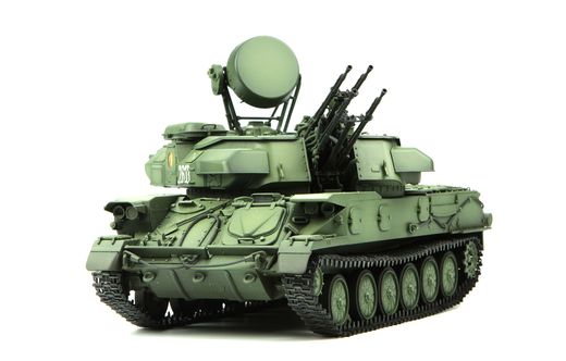 Maquette de blindé : Canon anti-aérien automoteur russe ZSU-23-4 Shilka 1/35 - Meng TS023