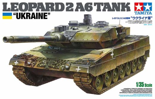 Maquette véhicule militaire : Leopard 2 A6 Ukraine 1/35 - Tamiya 25207