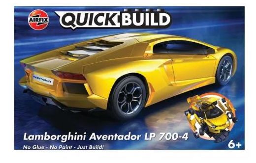 Maquette voiture de sport : QUICK BUILD Lamborghini adventador jaune - Airfix J6026