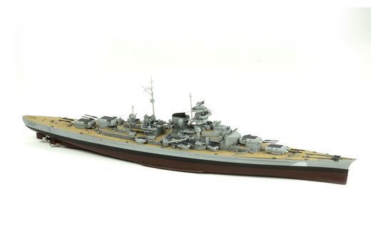 Maquette de bateau : Cuirassé Kriegsmarine KM Bismarck 1/700 - Meng PS-003