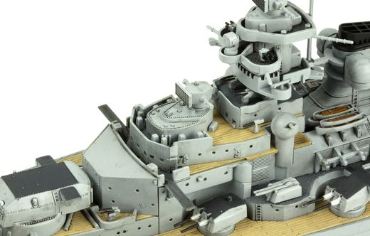 Maquette de bateau : Cuirassé Kriegsmarine KM Bismarck 1/700 - Meng PS-003