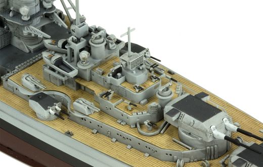 Maquette de bateau : Cuirassé Kriegsmarine KM Bismarck 1/700 - Meng PS-003
