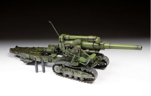 Maquette artillerie soviétique : M193 (B-4) 203 MM Howitz 1/35 - Zvezda 3704