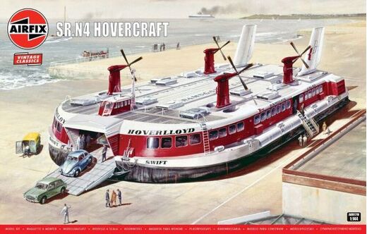 Maquette d'aéroglisseur : SR.N4 Hovercraft vintage classic au 1/144 - Airfix A09171V