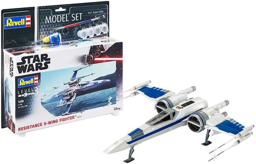 Boîte maquette Star Wars : Model set Resistance X-Wing Fighter - 1/50 - Revell 66744
