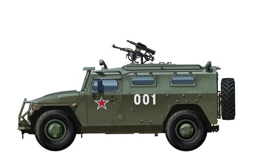 Maquette véhicule blindé russe GAZ-233014 STS "Tiger" 1/35 - Meng VS003