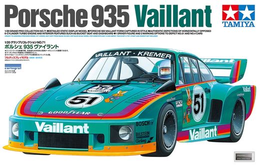 Maquette voiture de course : Porsche 935 Vaillant 1/20 - Tamiya 20071