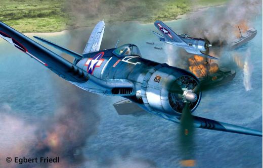 Maquette avion militaire : Model set Vought F4U-1A Corsair 1/32 - Revell 64781