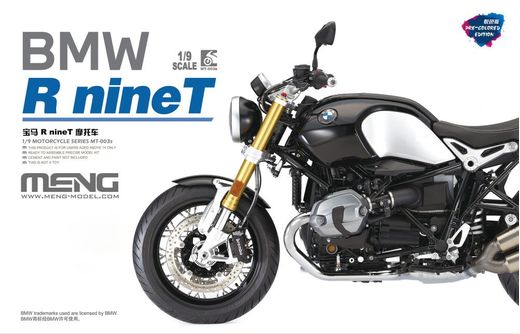 Maquette moto : BMW R nineT (Pre-colored Edition) - 1:9 - Meng MT003s MT-003s