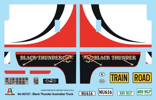 Maquette camion : Black Thunder Australian Truck 1/24 - Italeri 90727