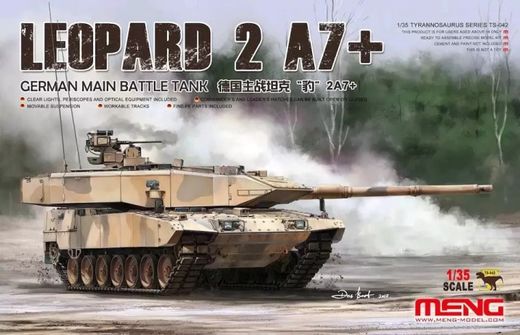 Maquette de tank : Tank Leopard 2 A7+ - 1:35 - MENG TS042