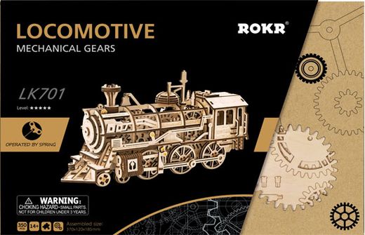 Puzzle 3D / Maquette bois Locomotive - Locomotive LK701