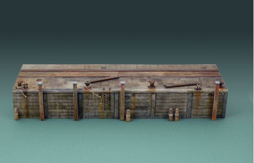 Décor miniature militaire : Quai de port 1/35 - Italeri 5612 05612