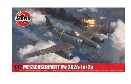 Maquette d'avion militaire : Messerschmitt Me262A-1a/2a 1/72 - Airfix A03090A