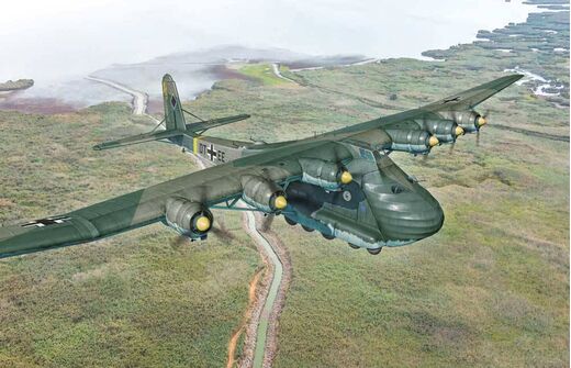 Maquette d'un avion militaire : Messerschmitt Me 323 Gigant 1/72 - Italeri 90104