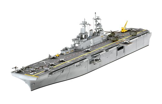 Maquette navire militaire : Transporteur d'assaut USS WASP CLASS - 1:700 - Revell 05178 5178